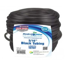 Hydro Flow Vinyl Tubing Black            3/16 in ID - 1/4 in OD 100 ft Roll