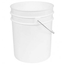 Gro Pro White Plastic Bucket 5 Gallon