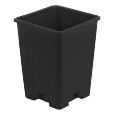Gro Pro Black Plastic Square Pot 5 x 5 x 7 in