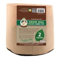 Gro Pro Premium      2 Gallon Round Fabric Pot-Tan