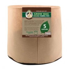 Gro Pro Premium     5 Gallon Round Fabric Pot-Tan