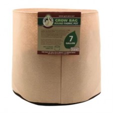 Gro Pro Premium     7 Gallon Round Fabric Pot-Tan