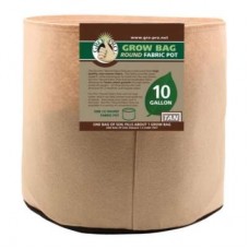 Gro Pro Premium    10 Gallon Round Fabric Pot-Tan