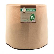 Gro Pro Premium    15 Gallon Round Fabric Pot-Tan