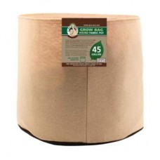 Gro Pro Premium   45 Gallon Round Fabric Pot-Tan
