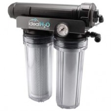 Ideal H2O Premium 3 Stage RO System w/ Upgraded Catalytic Carbon Pre Filter + PSI Gauge - 100 GPD