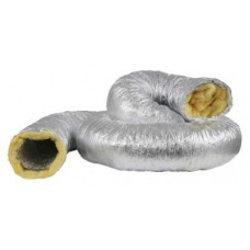 Ideal-Air Silver Insulated Flex Ducting  8 in x 25 ft