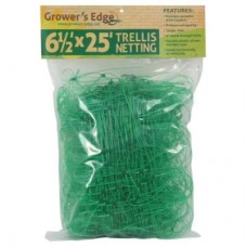 Grower's Edge Green Trellis Netting 6.5 ft x 25 ft