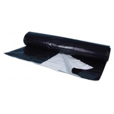 Black/White Poly Sheeting Commercial Size - 5 mil 24 ft x 150 ft