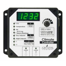 Grozone Control HTC Climate Controller (Temp, RH, & CO2) Two Outputs w/ Digital Display