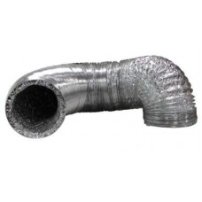 Ideal-Air Silver/Silver Flex Ducting  6 in x 25 ft