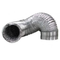 Ideal-Air Silver/Silver Flex Ducting  8 in x 25 ft