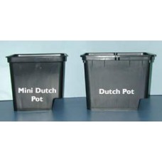 Grodan Dutch Pot w/2 elbows Black, 9inHx12inLx10inW