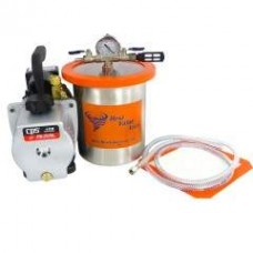 1 Gallon Stainless Steel Vacuum Chamber W/ VP4D Dual Stage Pump